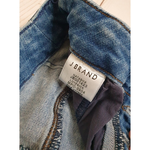 J Brand Natasha High Rise Skinny Jeans, Button Fly, Lovesick Light Wash, Size 24 - Picture 9 of 13